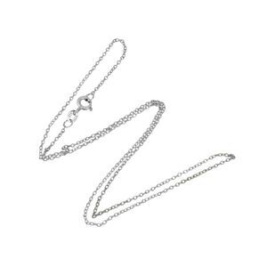 Vintage LATH Sterling Silver 925 1.2mm Cable Chain Necklace 16"